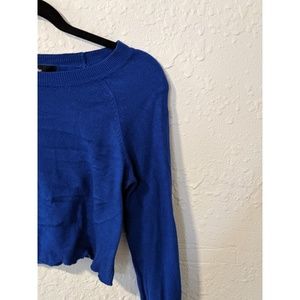 Electric blue crop top